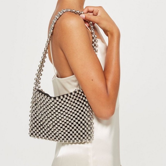 topshop silver bag